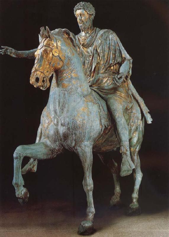 unknow artist Rider statue of Marcus Aurelius France oil painting art